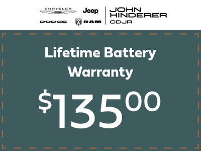 Lifetime Battery Warranty